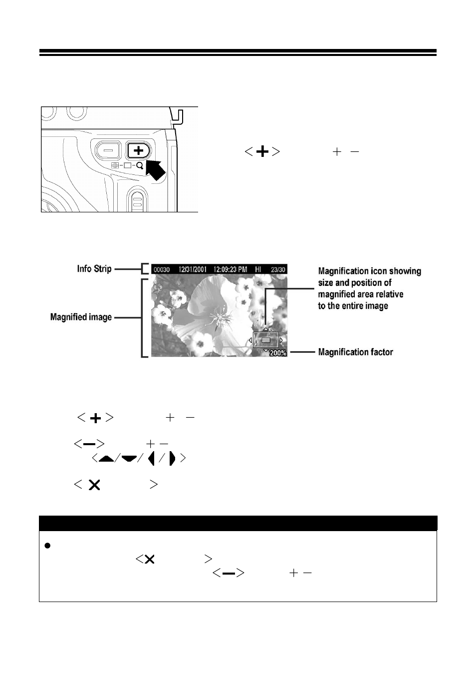 Magnifying images (zoomed-in view), To magnify image, While in zoomed-in view | Magnifying images | SIGMA SD10 User Manual | Page 69 / 116