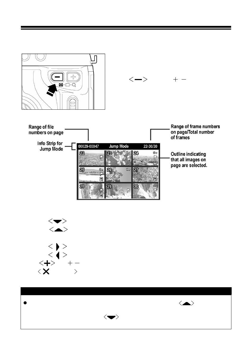 To go to jump mode, While in jump mode, Viewing images a page at a time | SIGMA SD10 User Manual | Page 71 / 116