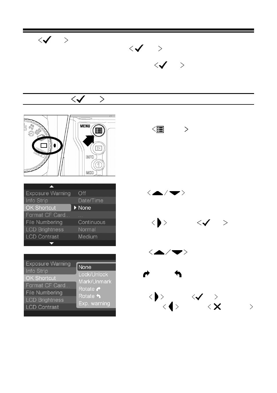Using the ok button shortcut, To set the ＜ ok＞ shortcut | SIGMA SD10 User Manual | Page 90 / 116