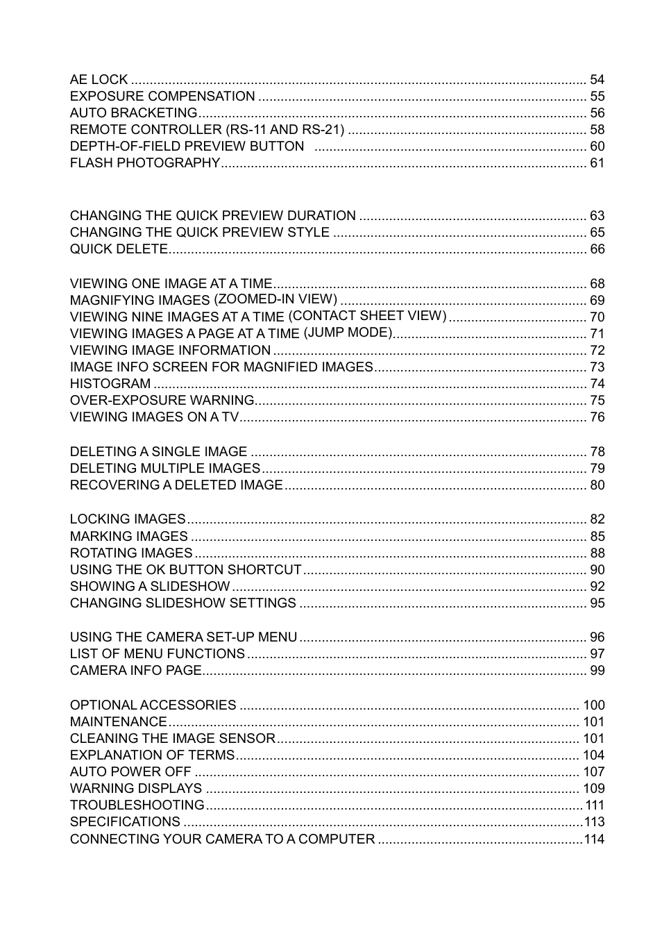 SIGMA C21EN0291 User Manual | Page 5 / 116