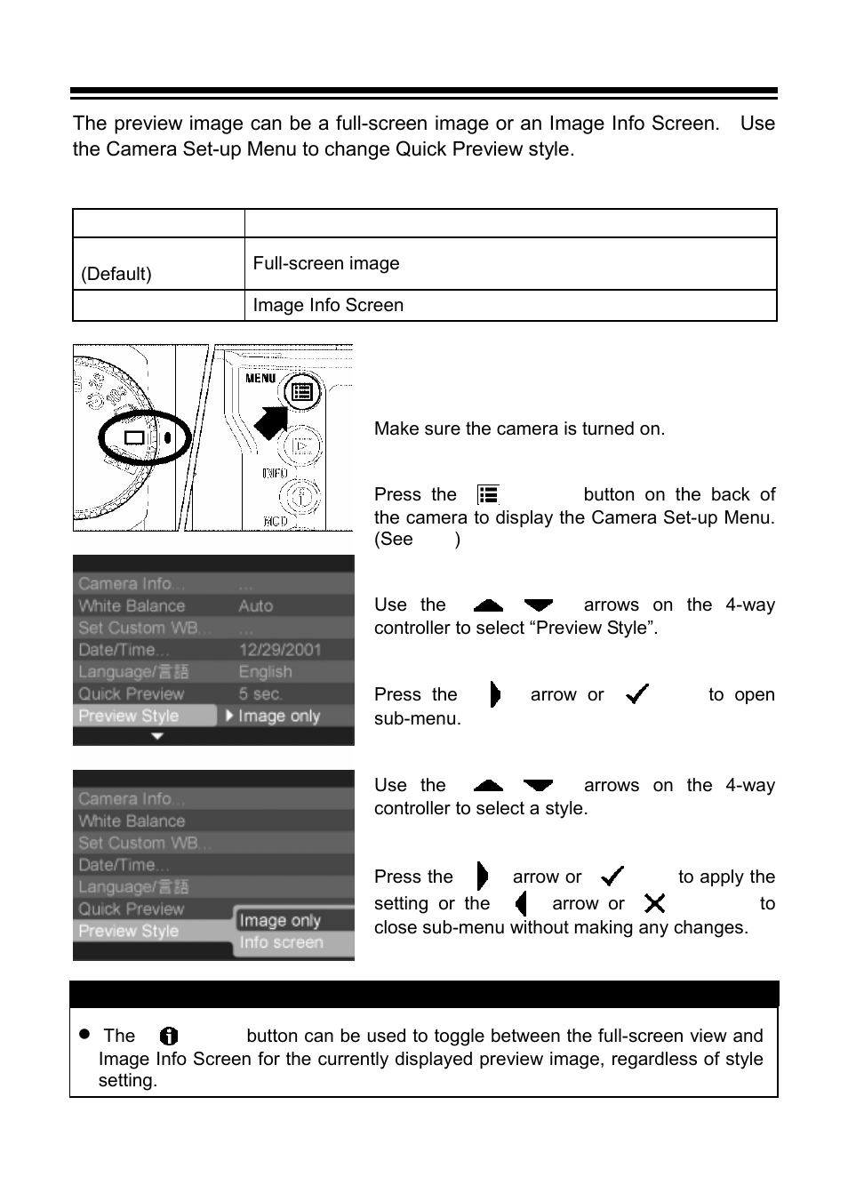 Changing the quick preview style | SIGMA C21EN0291 User Manual | Page 66 / 116