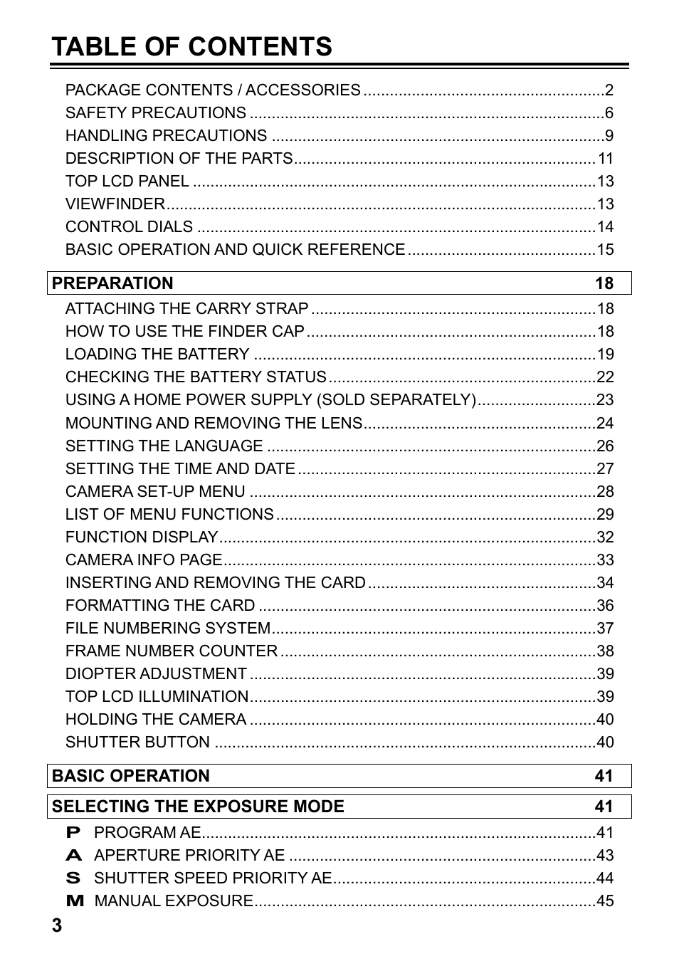 SIGMA SD15 User Manual | Page 4 / 124