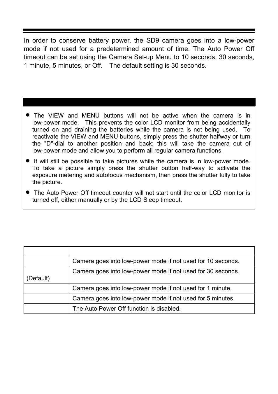 Auto power off | SIGMA SD9 User Manual | Page 108 / 116