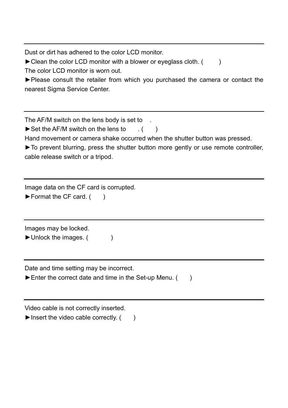 SIGMA SD9 User Manual | Page 113 / 116