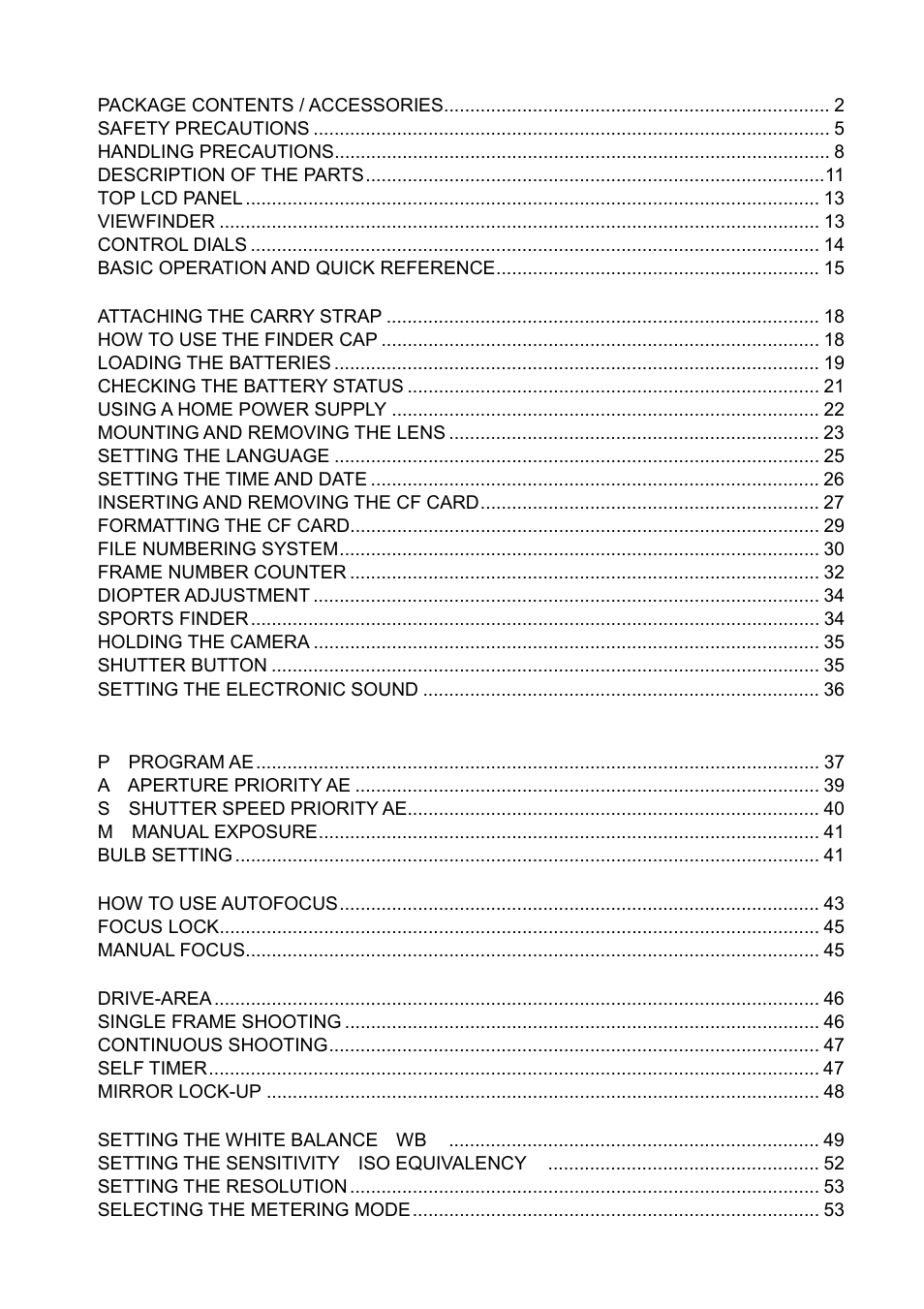 SIGMA SD9 User Manual | Page 4 / 116