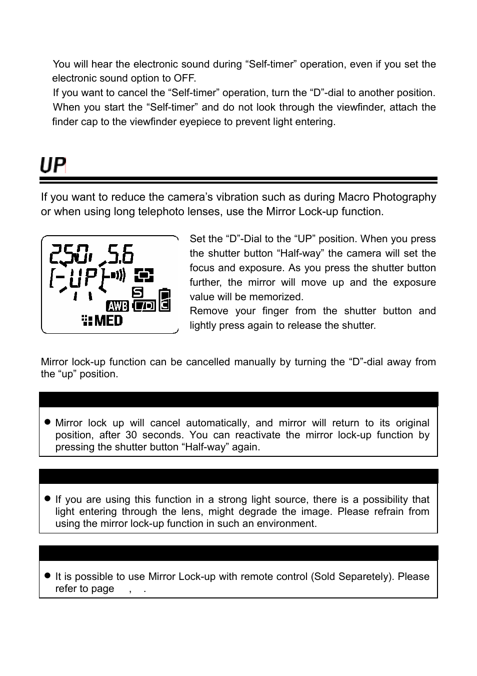 Mirror lock-up | SIGMA SD9 User Manual | Page 49 / 116