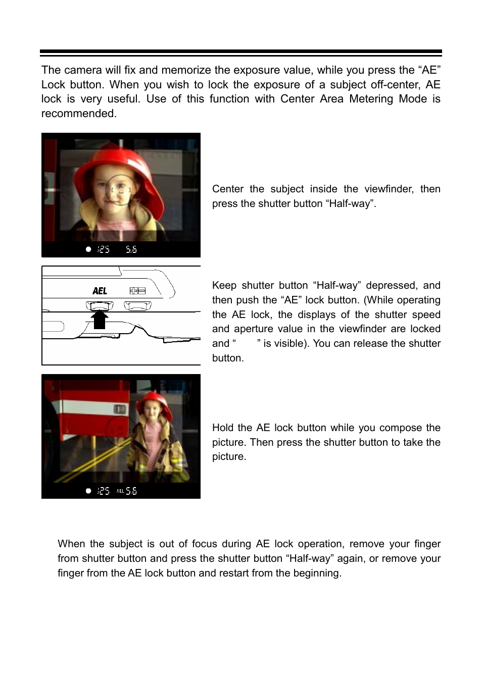 Ae lock | SIGMA SD9 User Manual | Page 55 / 116