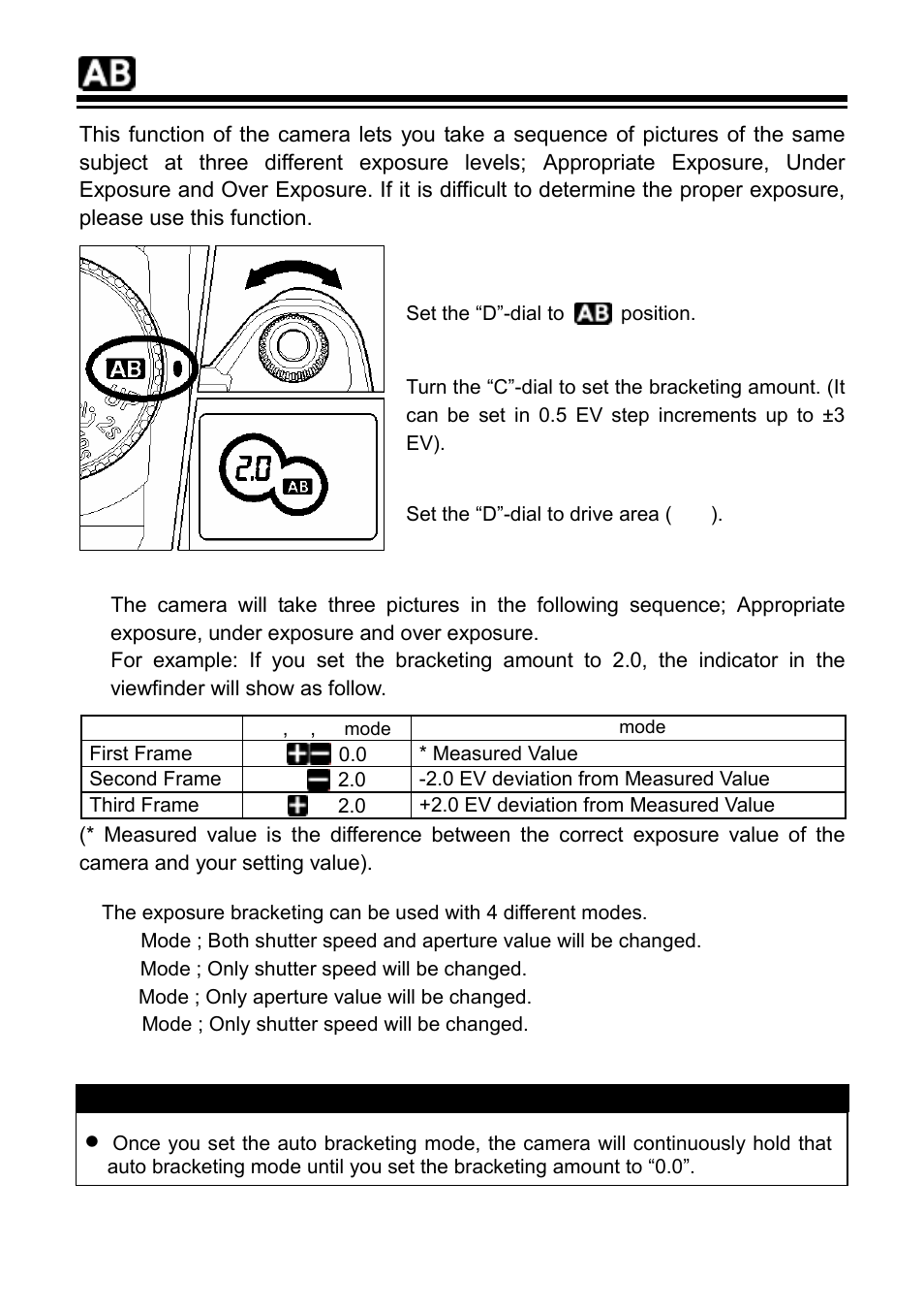 Auto bracketing | SIGMA SD9 User Manual | Page 57 / 116