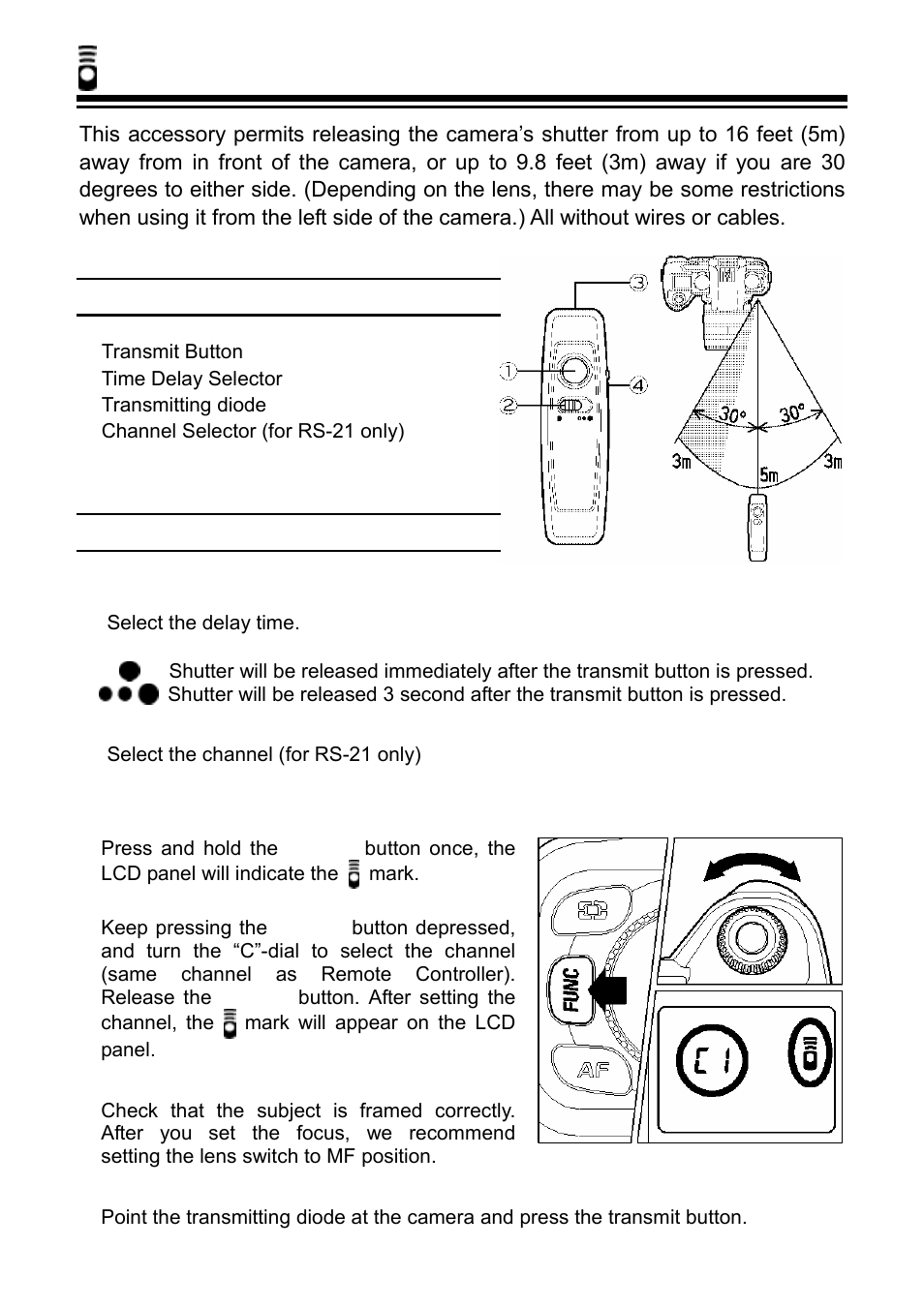 Remote controller (rs-11 and rs-21) | SIGMA SD9 User Manual | Page 59 / 116