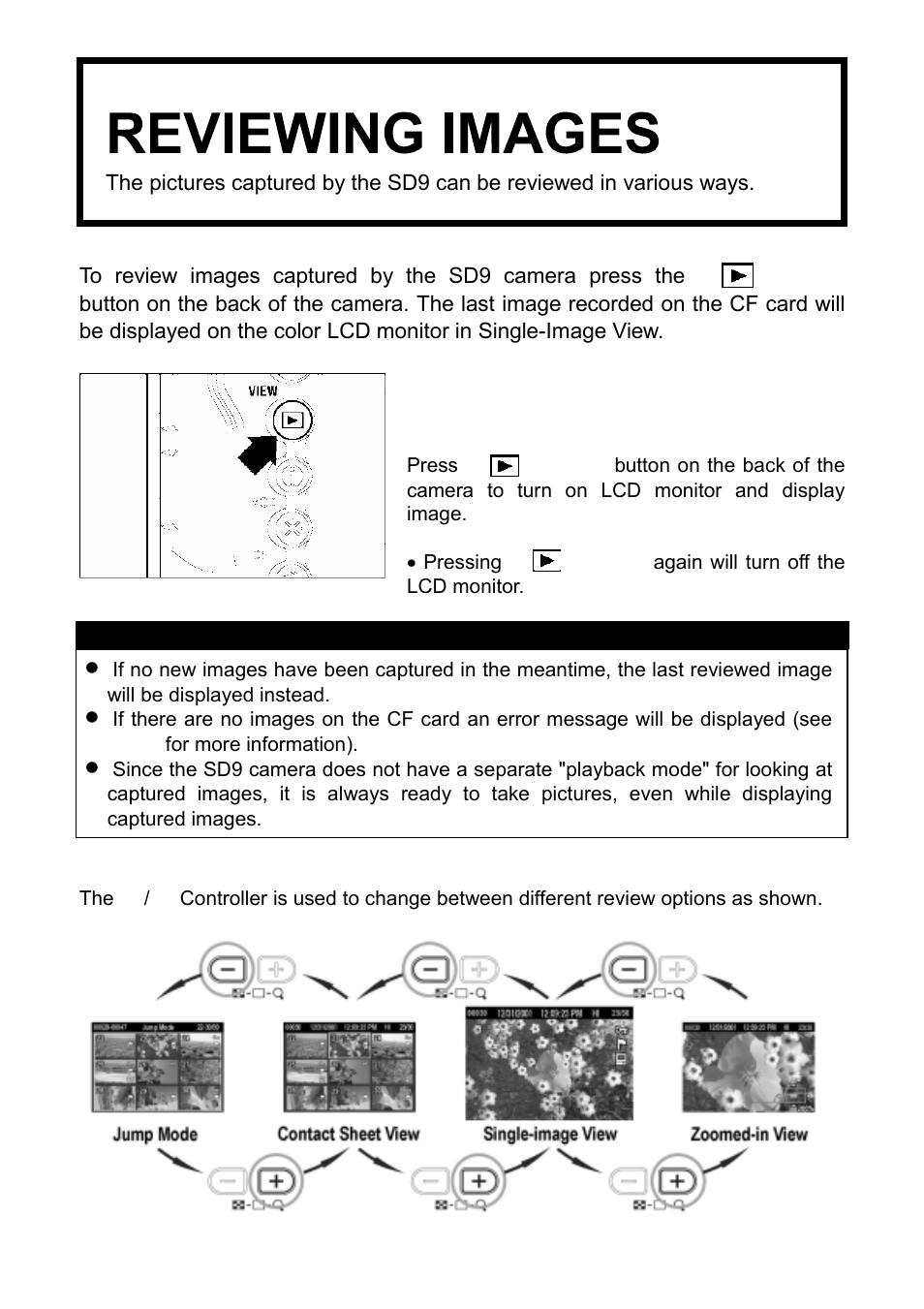 Reviewing images | SIGMA SD9 User Manual | Page 68 / 116