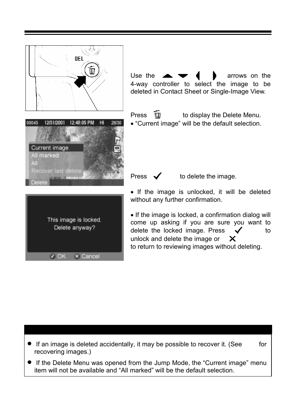 Deleting a single image | SIGMA SD9 User Manual | Page 79 / 116