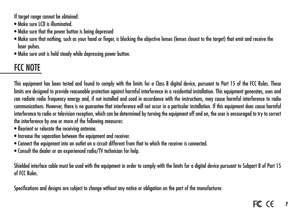 Simmons Optics LRF 400 801400 User Manual | Page 9 / 40