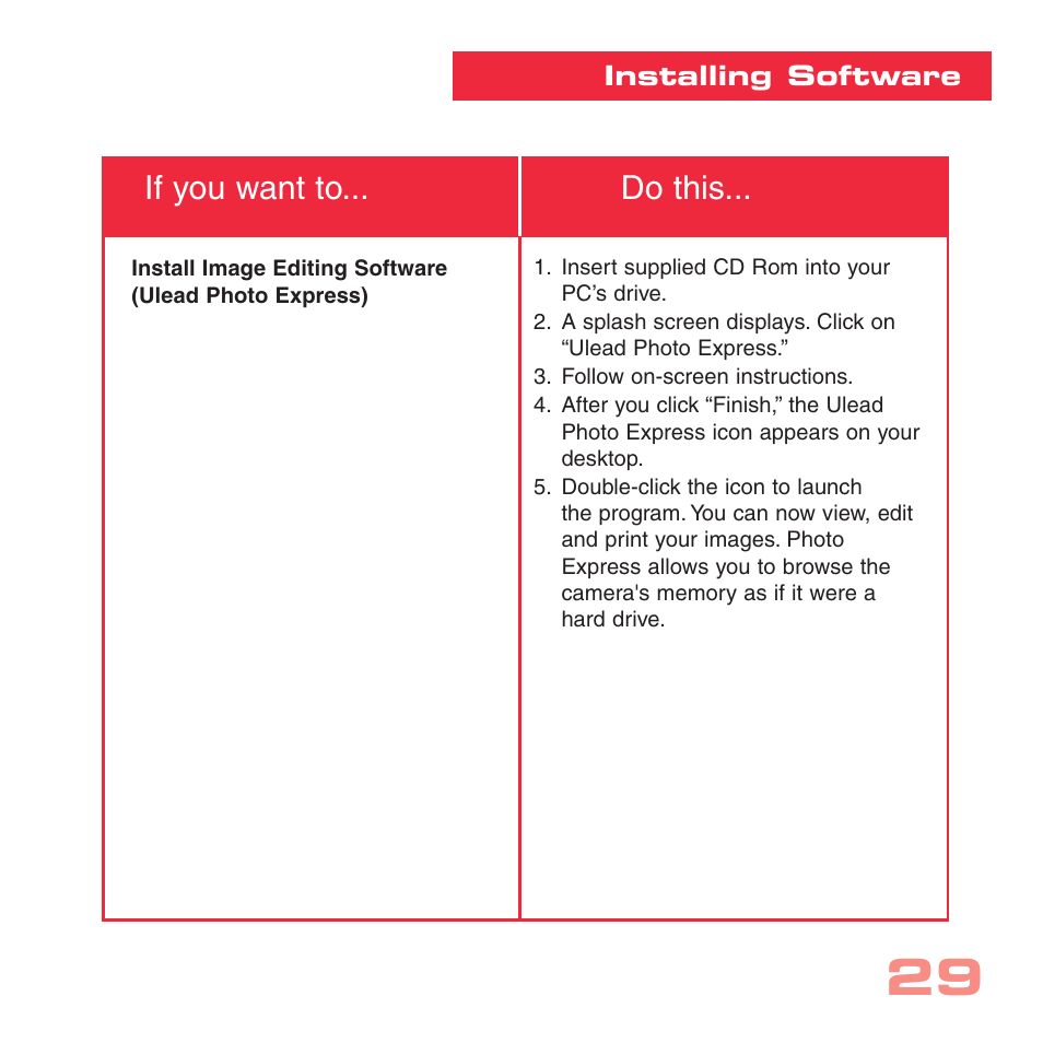 If you want to... do this | Simmons Optics CV-4 User Manual | Page 29 / 36