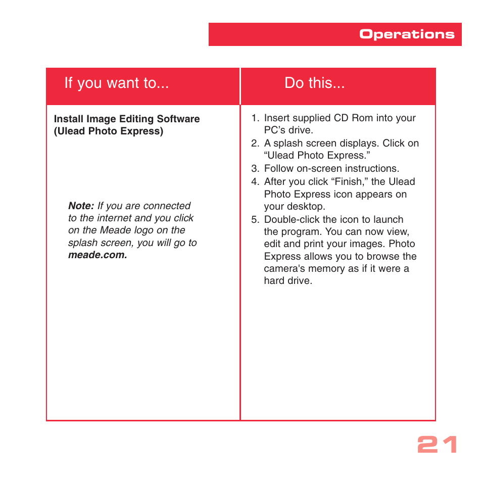 If you want to... do this | Simmons Optics CV-1 8 x 22 VGA User Manual | Page 21 / 28