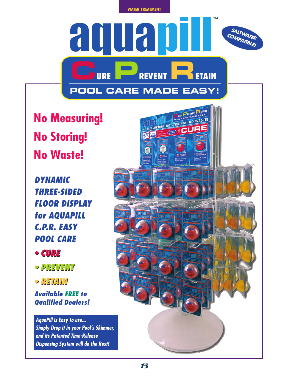 No measuring! no storing! no waste | SmartPool Inc Nitro Robotic Pool Cleaner NC31 User Manual | Page 15 / 52