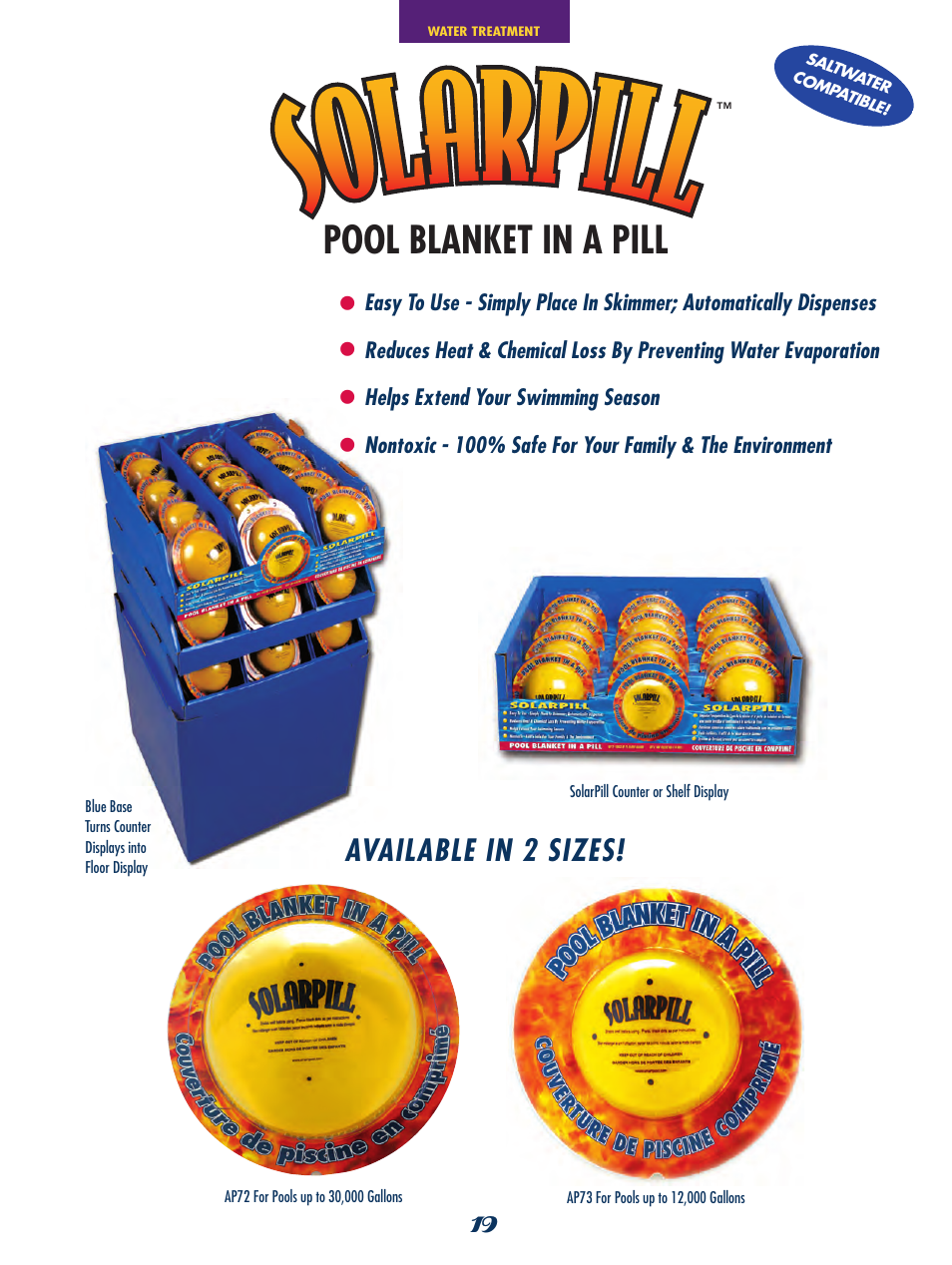 Pool blanket in a pill, Available in 2 sizes | SmartPool Inc Nitro Robotic Pool Cleaner NC31 User Manual | Page 19 / 52