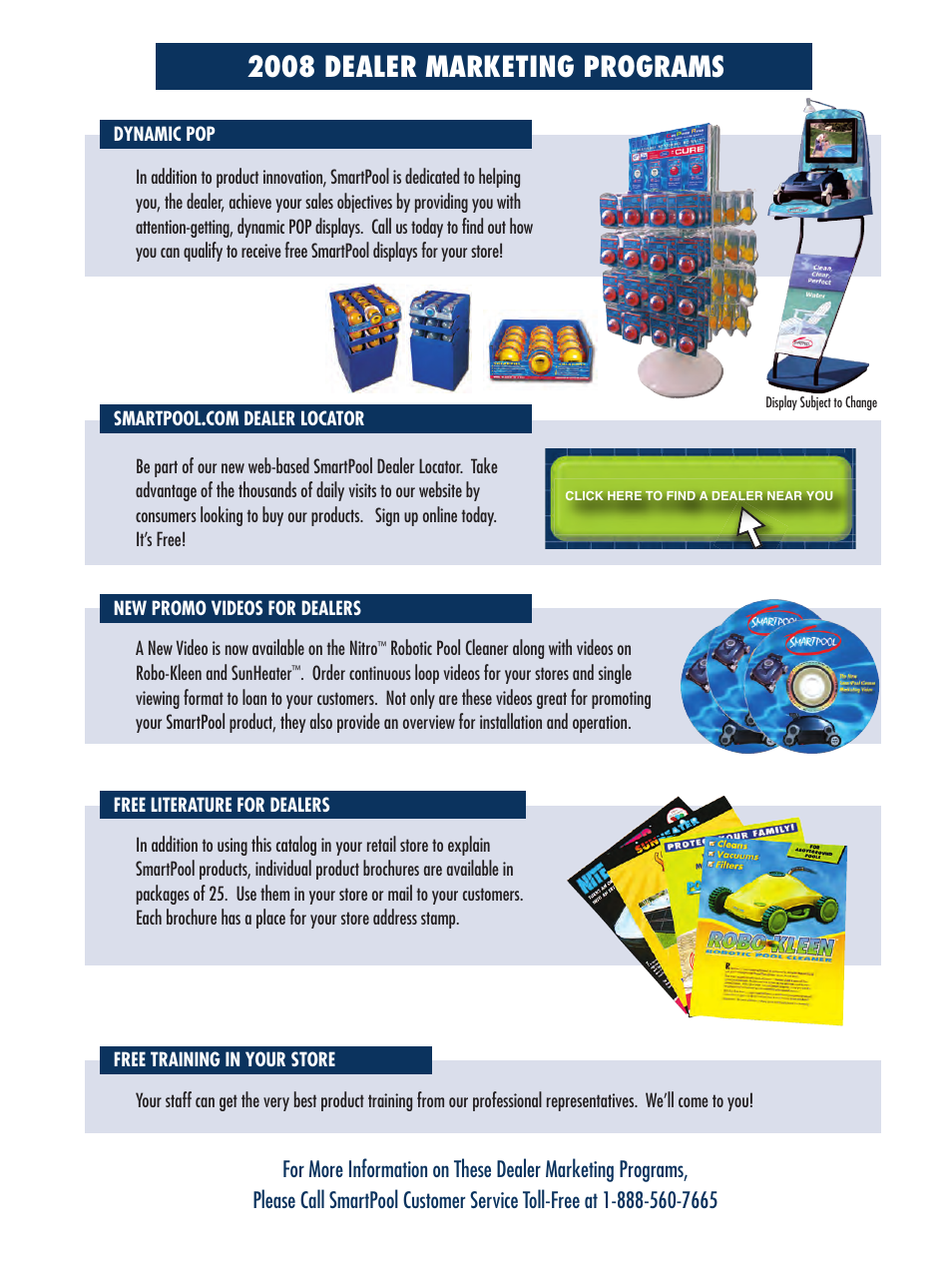 2008 dealer marketing programs | SmartPool Inc Nitro Robotic Pool Cleaner NC31 User Manual | Page 51 / 52