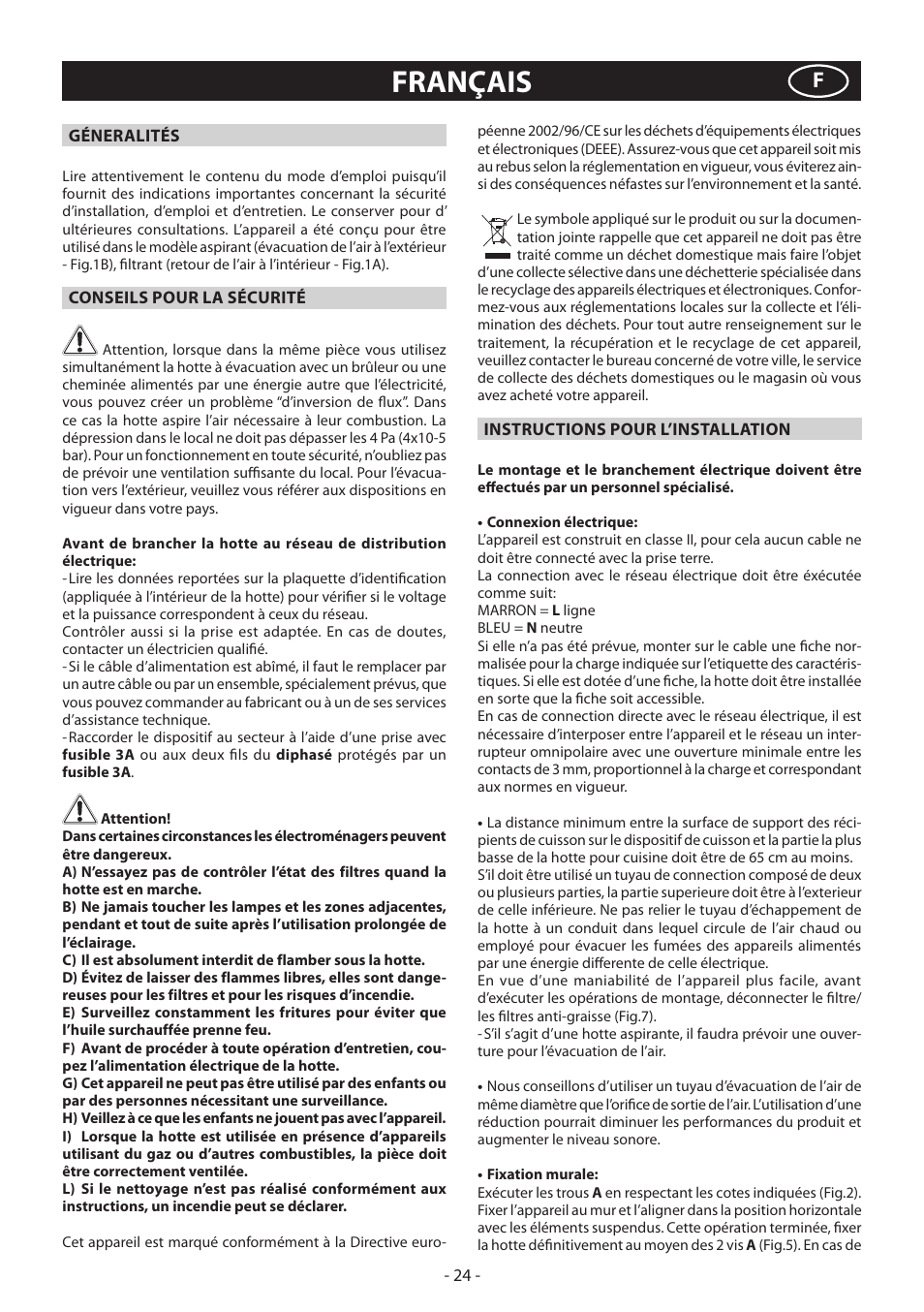 Français | Samsung HDC6D90TG User Manual | Page 24 / 84