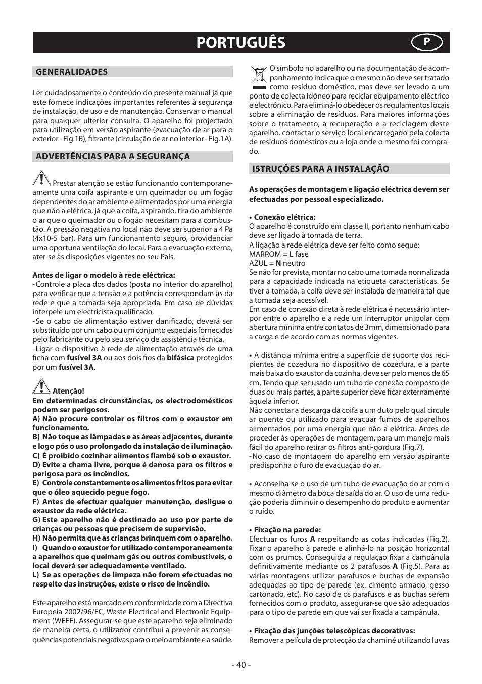 Português | Samsung HDC6D90TG User Manual | Page 40 / 84