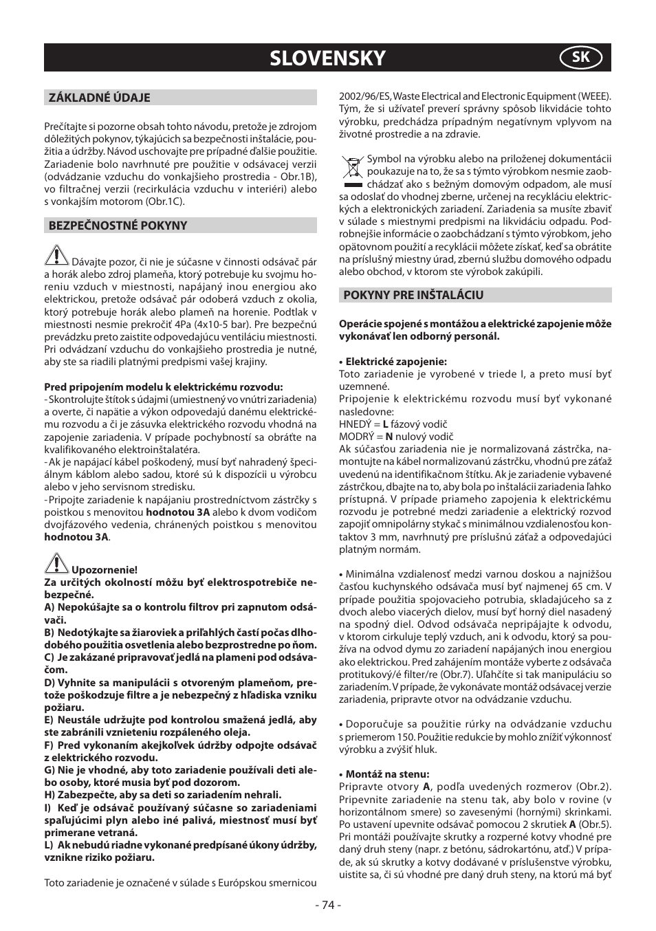 Slovensky | Samsung HDC6D90TG User Manual | Page 74 / 84