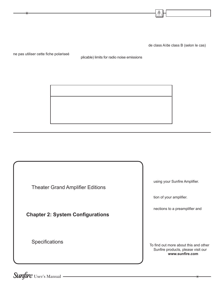 Sunfire TGA7401 User Manual | Page 3 / 20