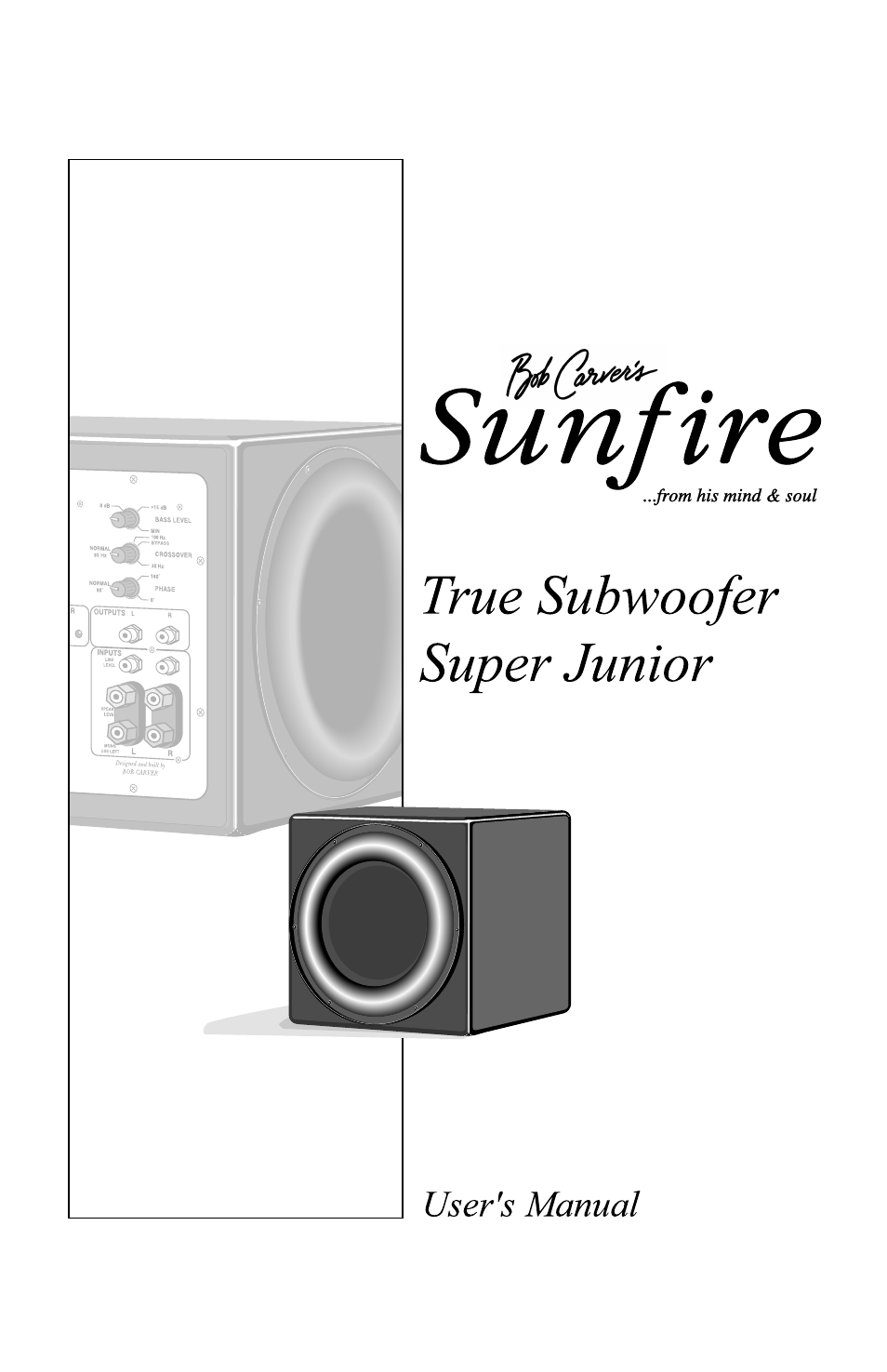 Sunfire True Subwoofer Super Junior User Manual | 20 pages