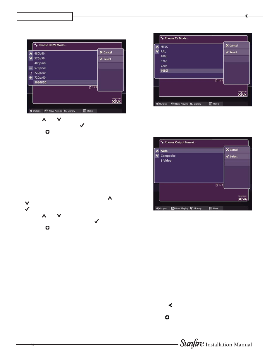 Chapter 3, Tv (analog) settings, Exiting the admin ui | Sunfire TGM-100C User Manual | Page 28 / 44