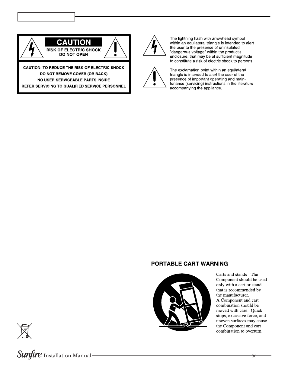 Important safety in struc tions, Safety | Sunfire TGM-100C User Manual | Page 3 / 44