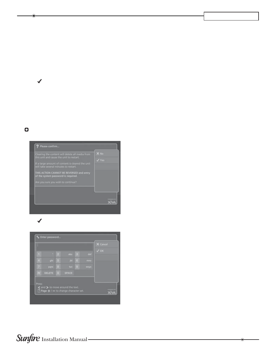 Chapter 3 reset to factory default, Erasing all media | Sunfire TGM-100C User Manual | Page 35 / 44