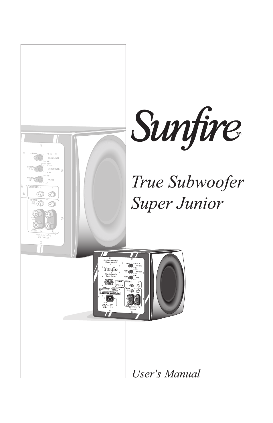 Sunfire Home Theater System User Manual | 20 pages