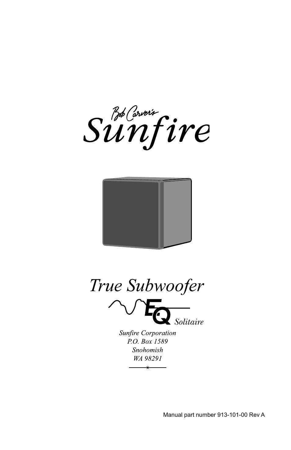 Solitaire | Sunfire Solitaire 12 User Manual | Page 24 / 24