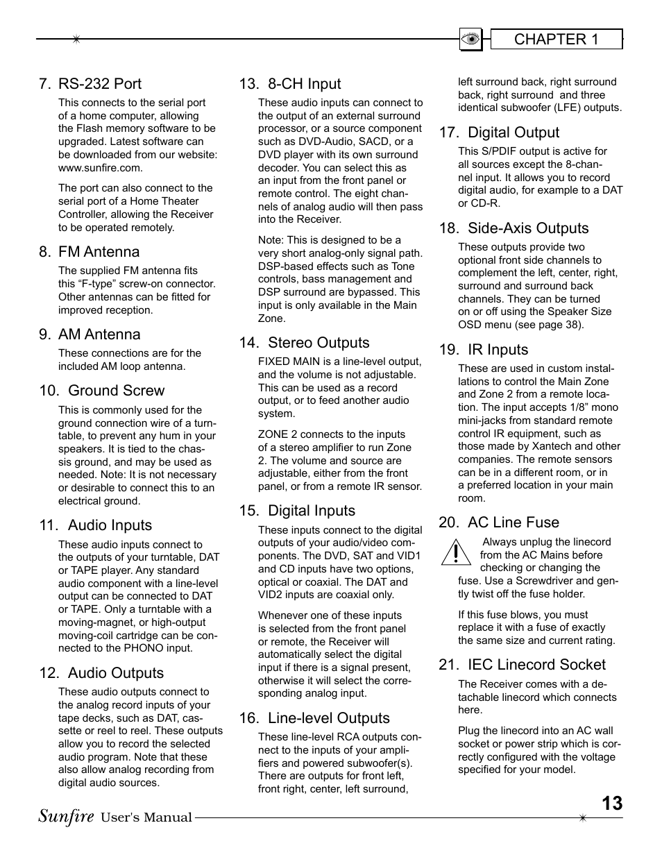 Sunfire Radio User Manual | Page 13 / 60