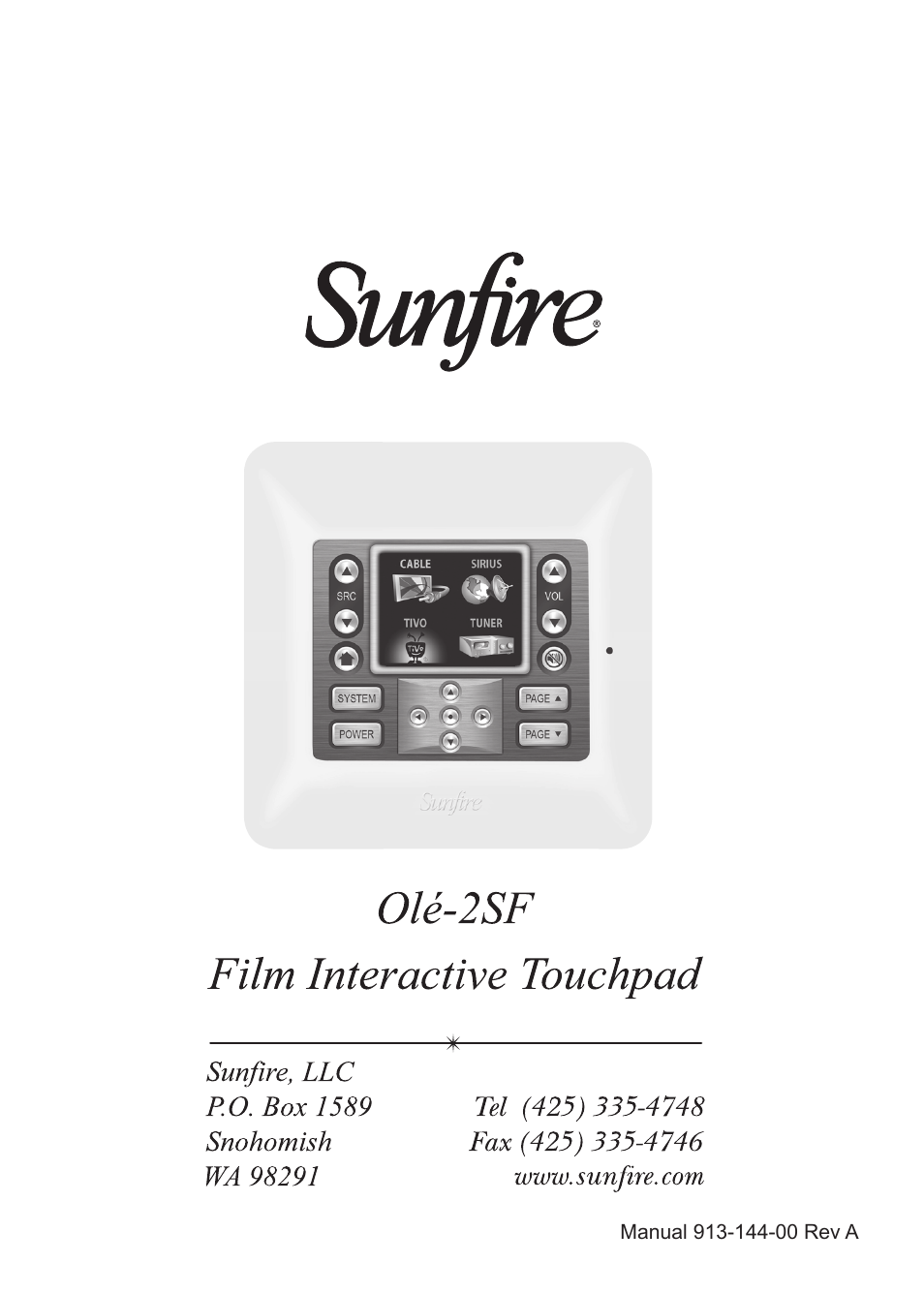 Sunfire OLE-2SF User Manual | Page 24 / 24