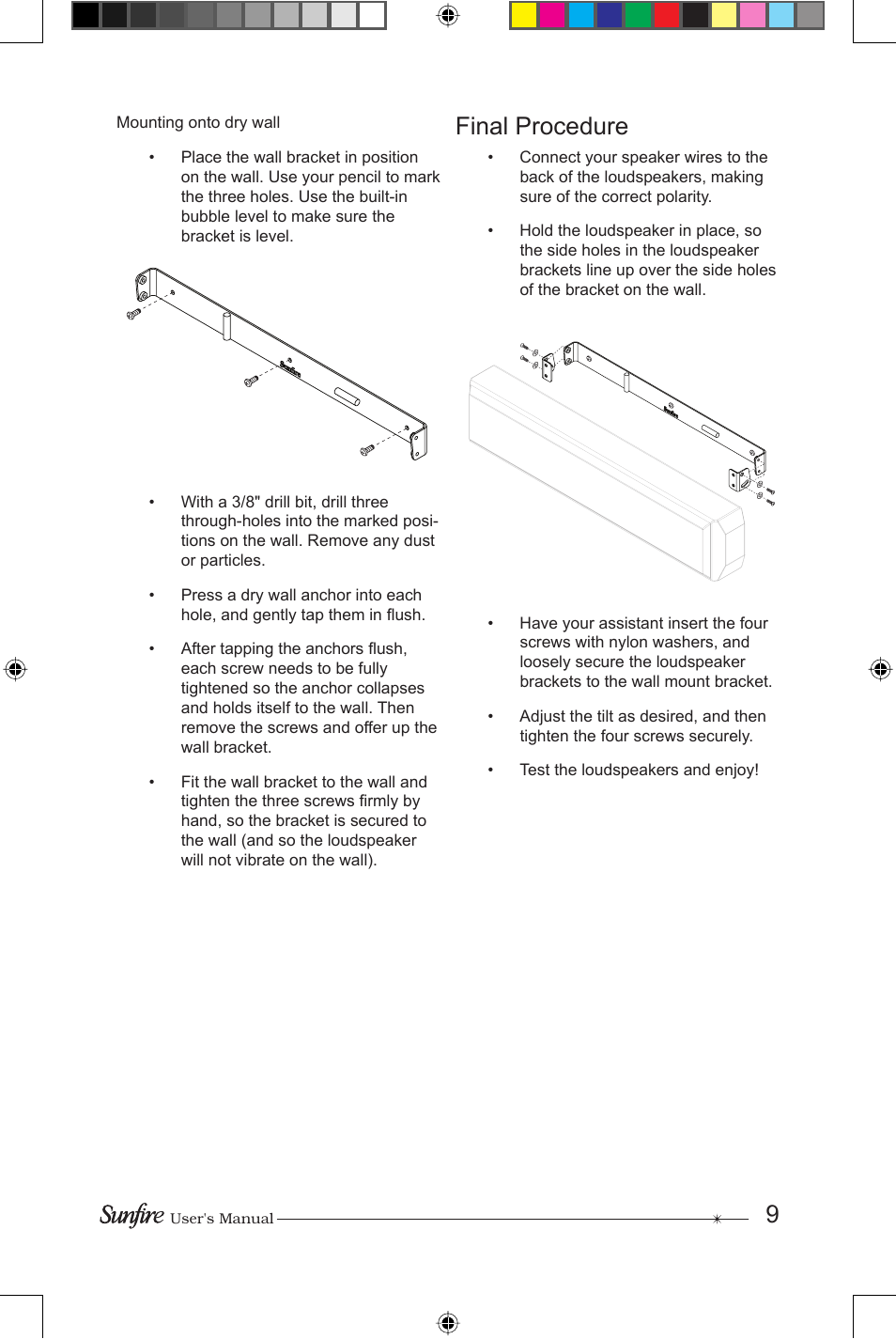 Final procedure | Sunfire CRS-3 User Manual | Page 9 / 16