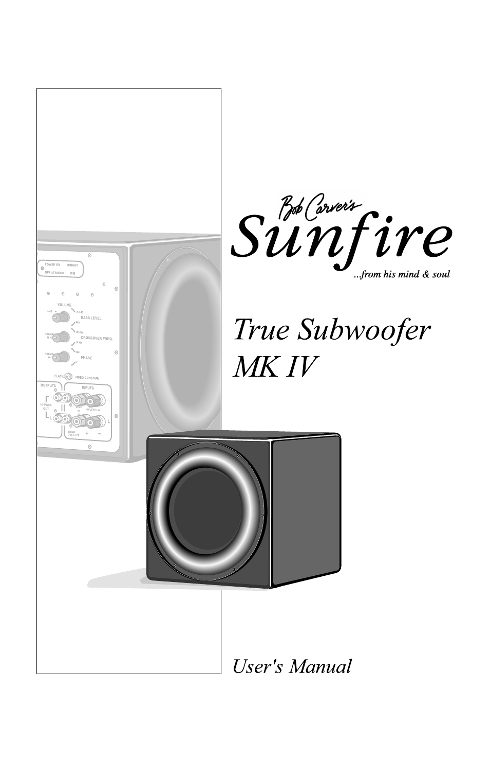 Sunfire MK IV User Manual | 20 pages