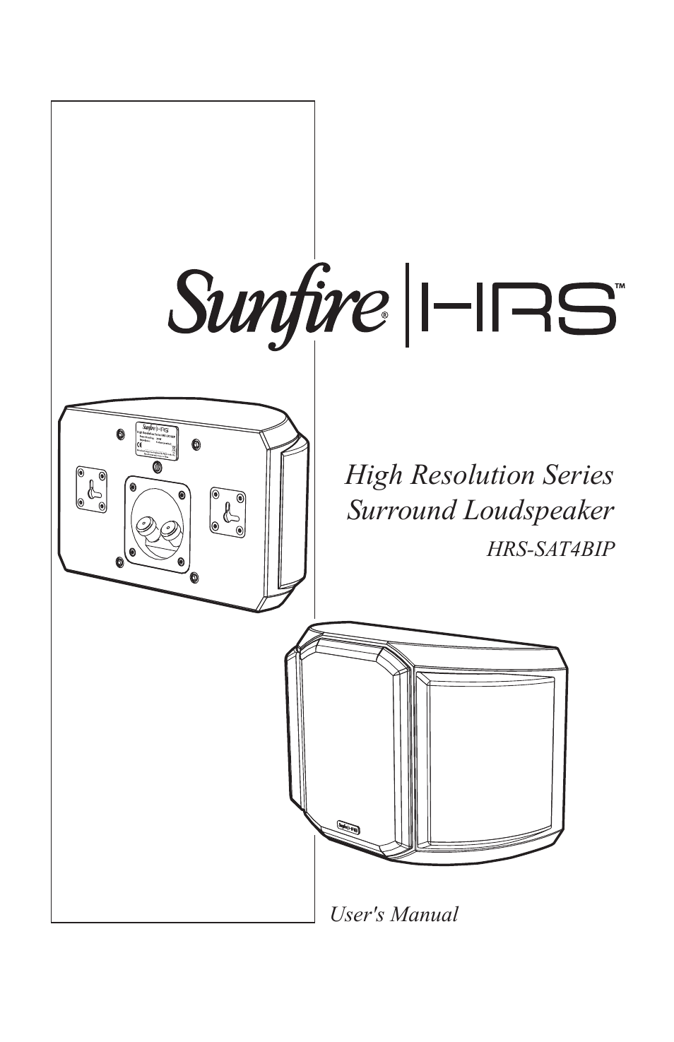 Sunfire HRS-SAT4BIP User Manual | 12 pages