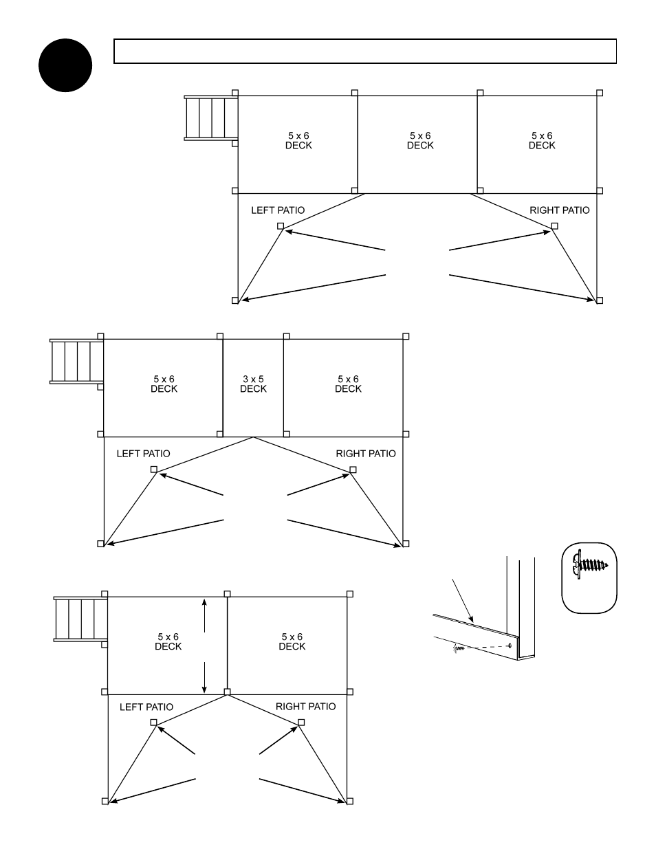 Important: only hand tighten screws at this time | Swim'n Play end deck User Manual | Page 10 / 18