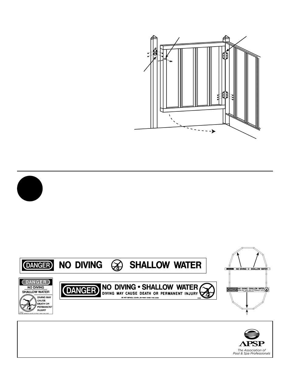 Warning labels | Swim'n Play end deck User Manual | Page 18 / 18