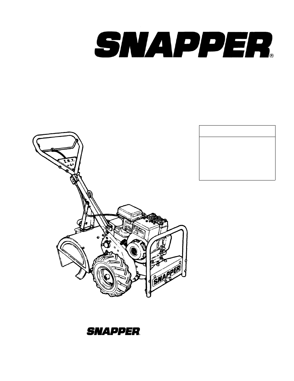 Snapper IR5002B User Manual | 28 pages