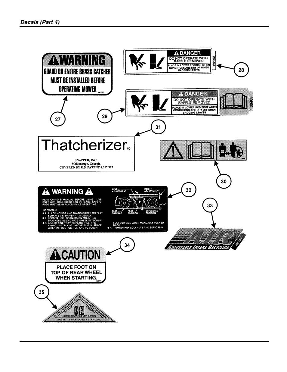 Snapper NP216012 User Manual | Page 36 / 52