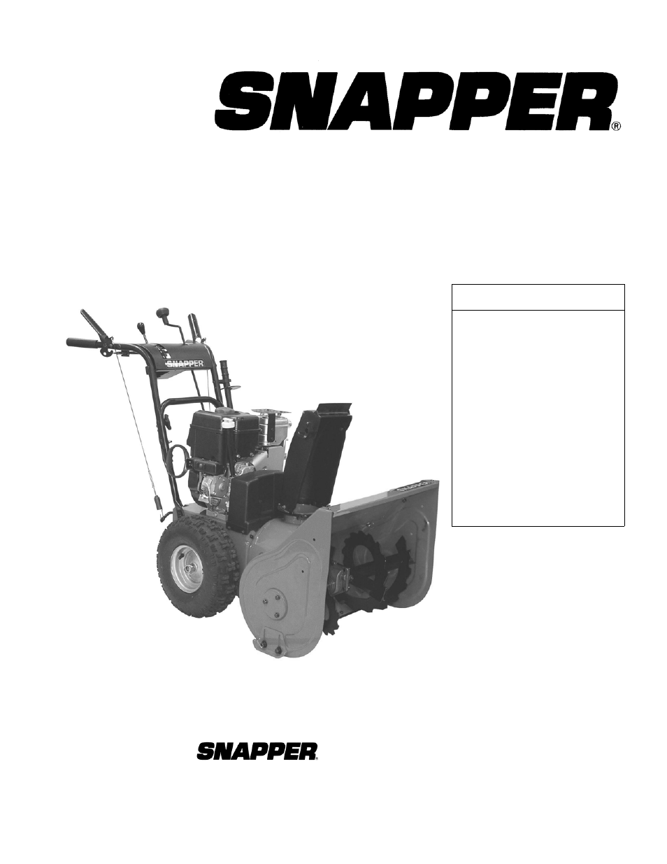 Snapper EI75246E User Manual | 38 pages