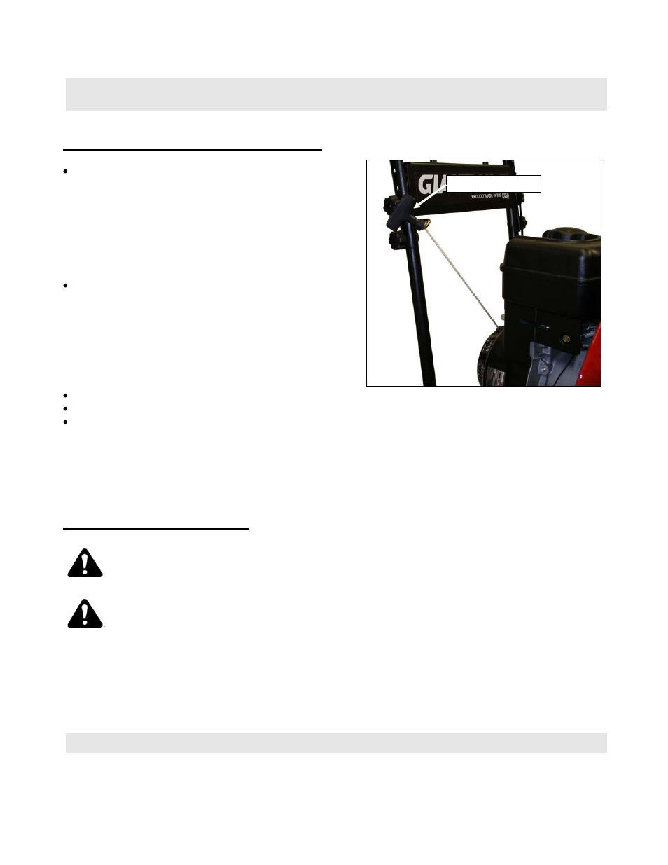 Unit operation (cont.) starting the engine (cont.), Blower operation | Snapper ELBX10151BV User Manual | Page 7 / 20