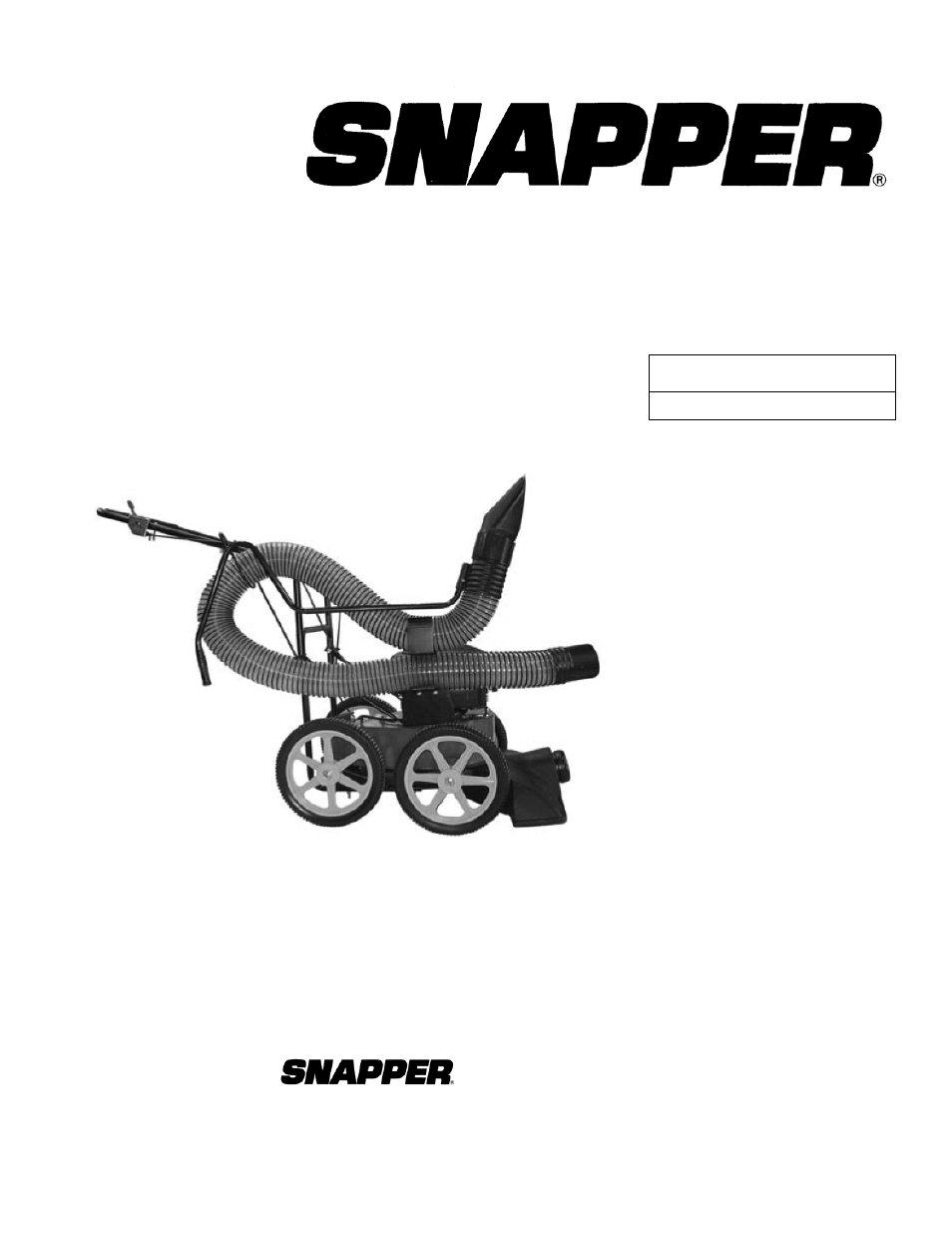 Snapper 7063344 User Manual | 8 pages