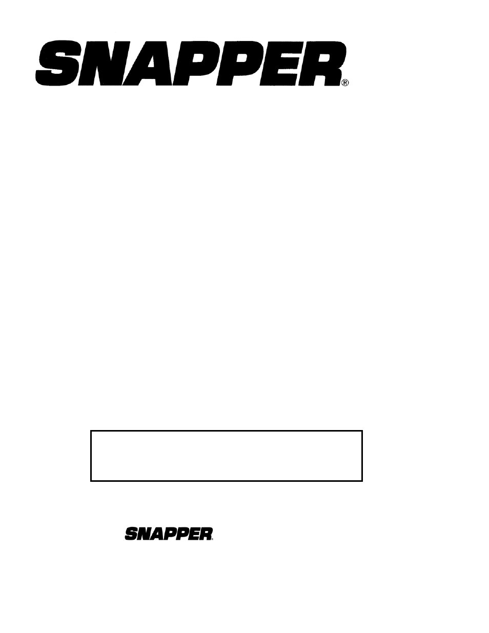 Two stage large frame series 8, Snow thrower, Parts manual for | Snapper 95288E User Manual | Page 38 / 38