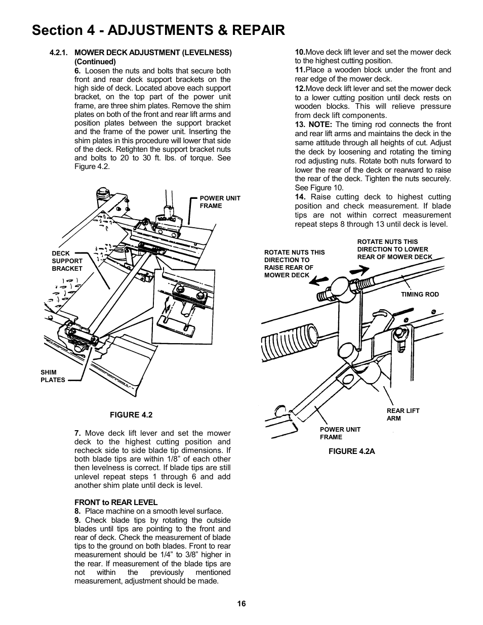 Snapper ZM5200M  EN User Manual | Page 16 / 32