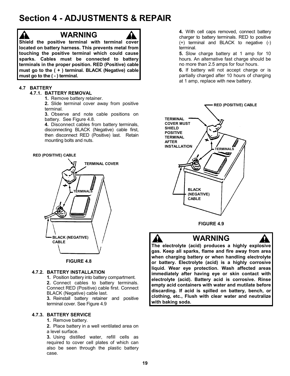 Warning | Snapper ZM5200M  EN User Manual | Page 19 / 32