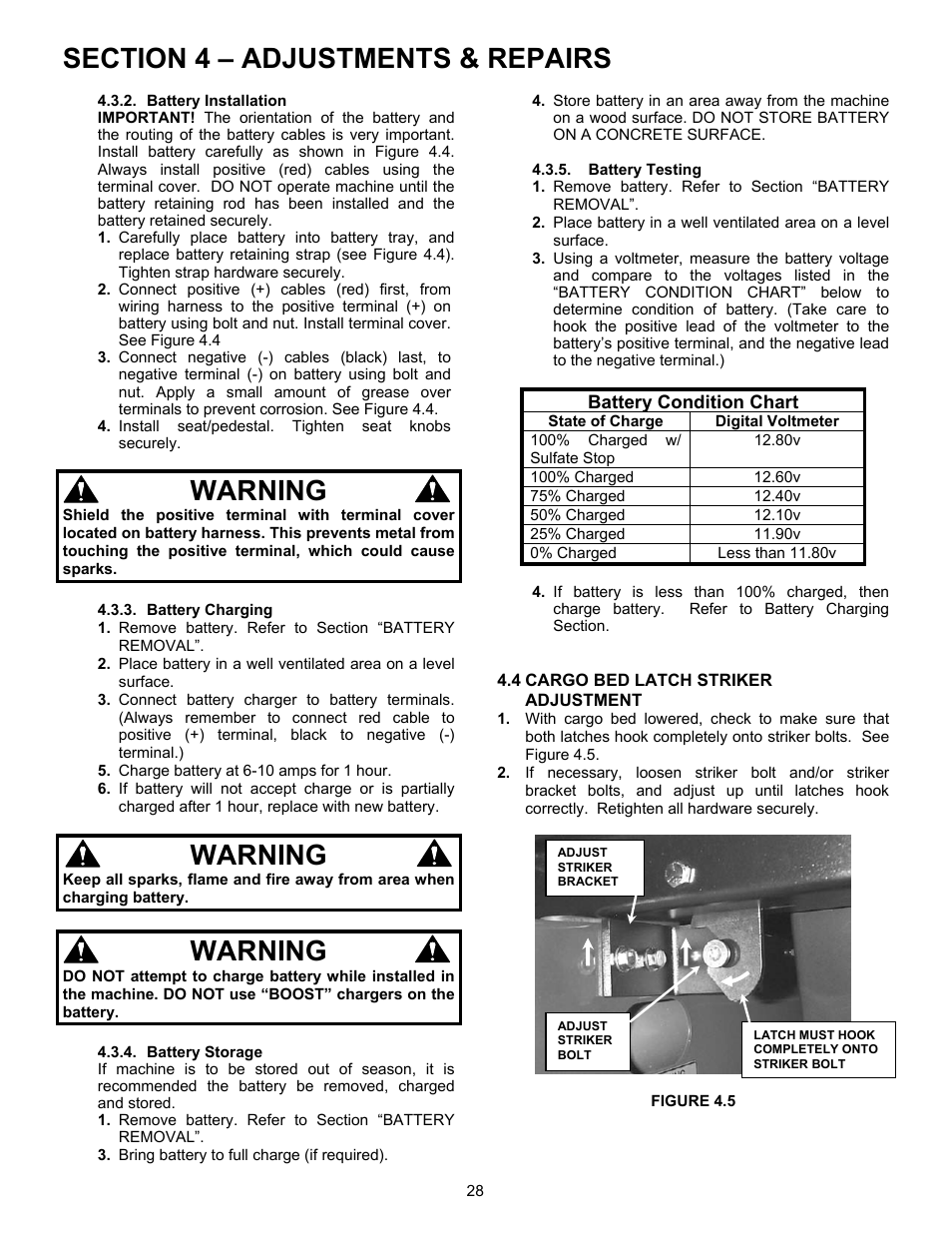 Warning | Snapper 7085632 User Manual | Page 28 / 36