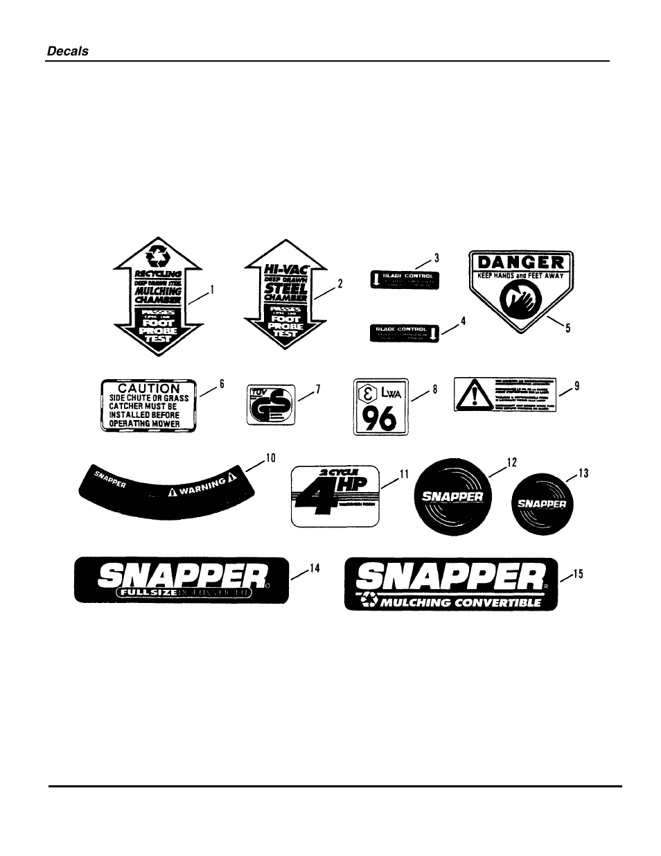 Snapper D20380 User Manual | Page 14 / 26