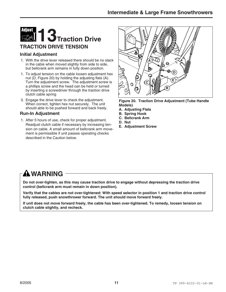 Traction drive warning | Snapper 1694851 1380E User Manual | Page 11 / 32