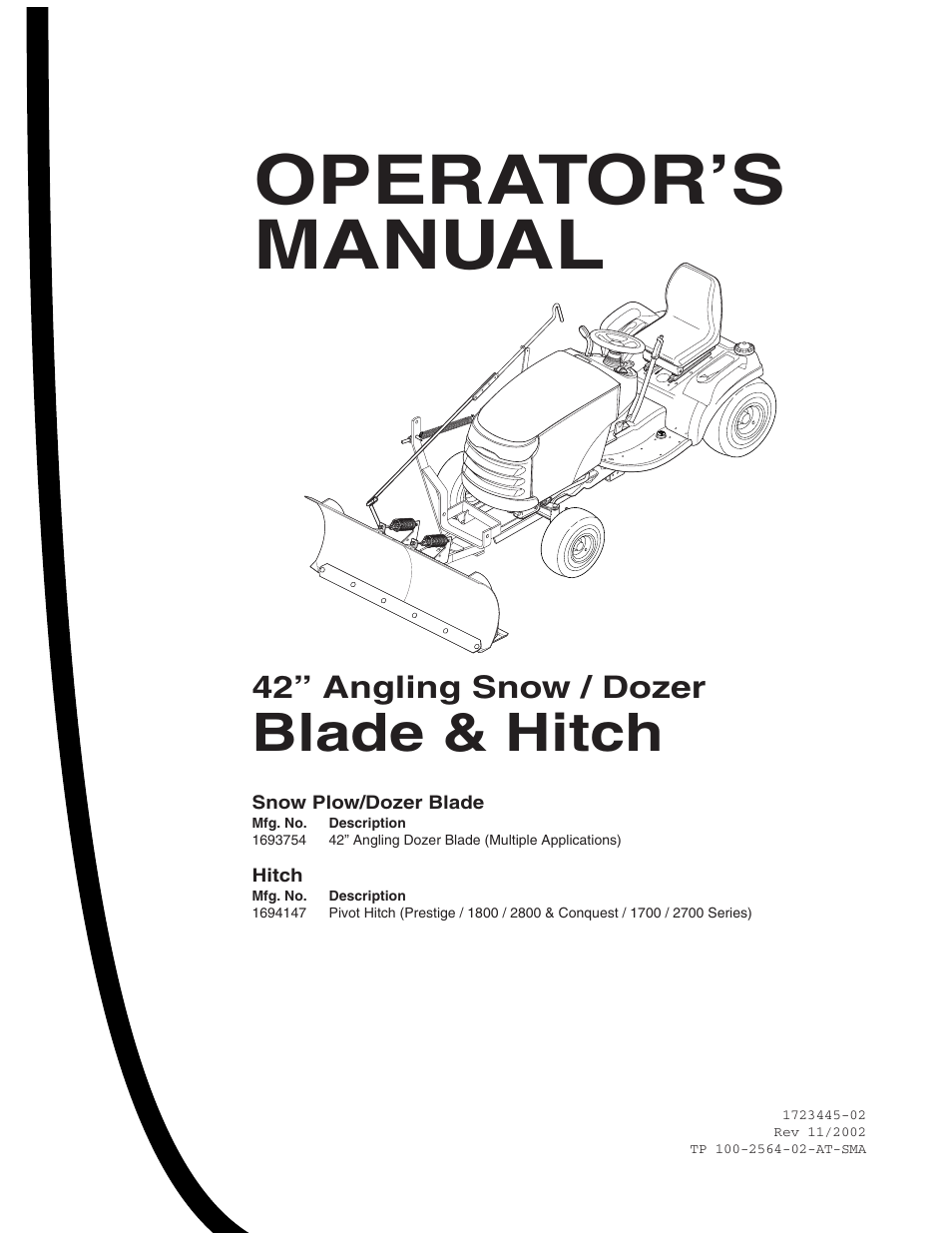 Snapper 1723445-02 User Manual | 18 pages